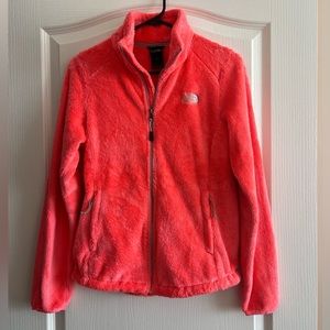 Peach North Face fleece jacket - size SMALL
